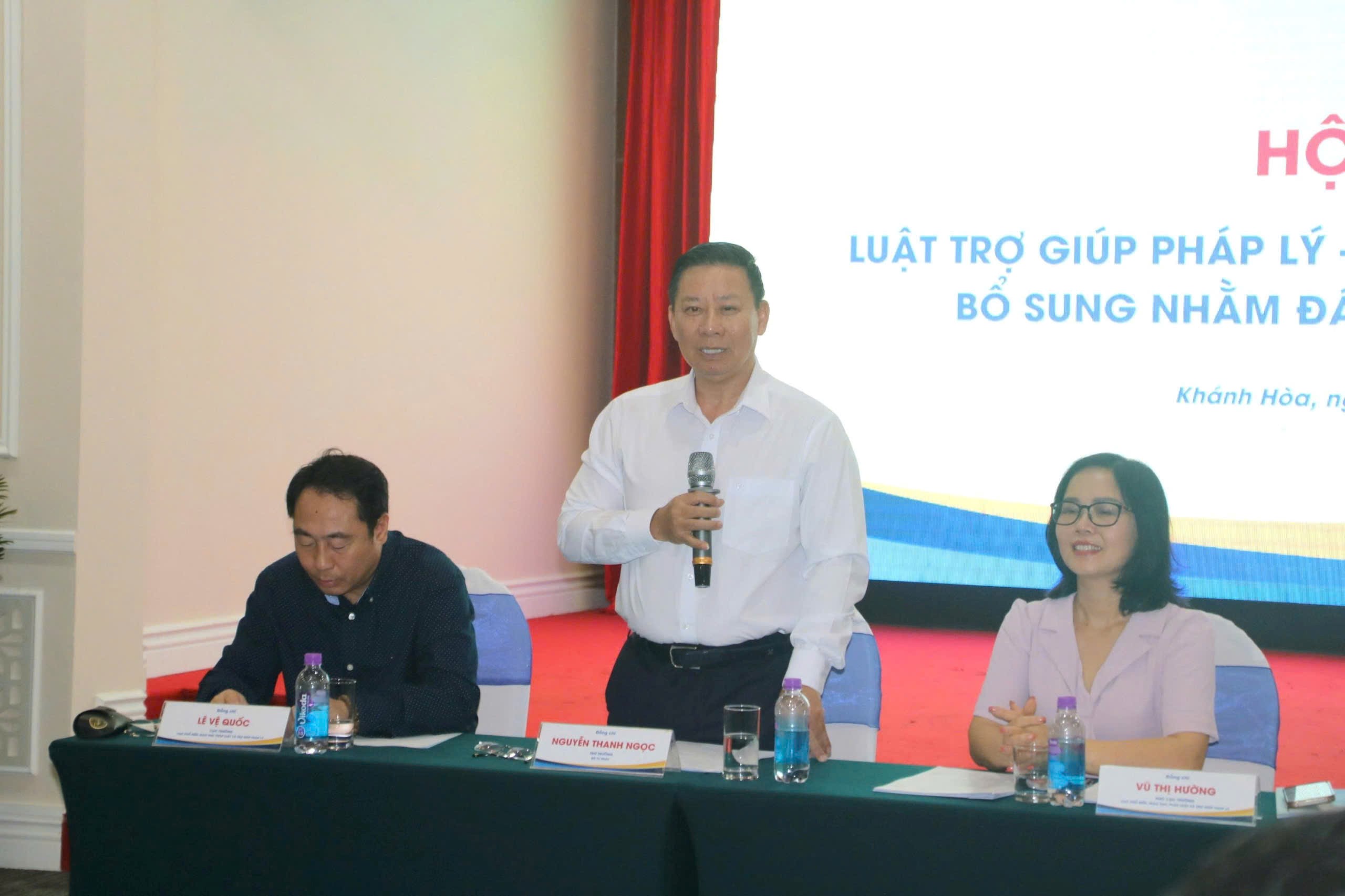 Thứ trưởng Nguyễn Thanh Ngọc phát biểu tại Hội thảo